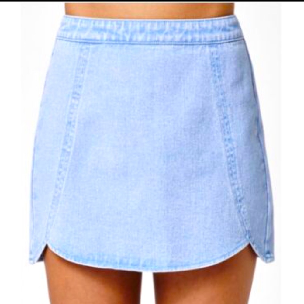 Pacsun Denim Light Blue Skirt - Picture 1 of 4